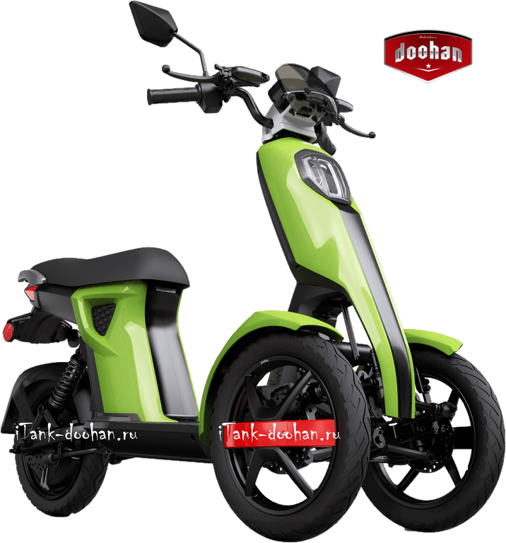 Электрический скутер Doohan iTango Classic 1000W Bosch Зеленый